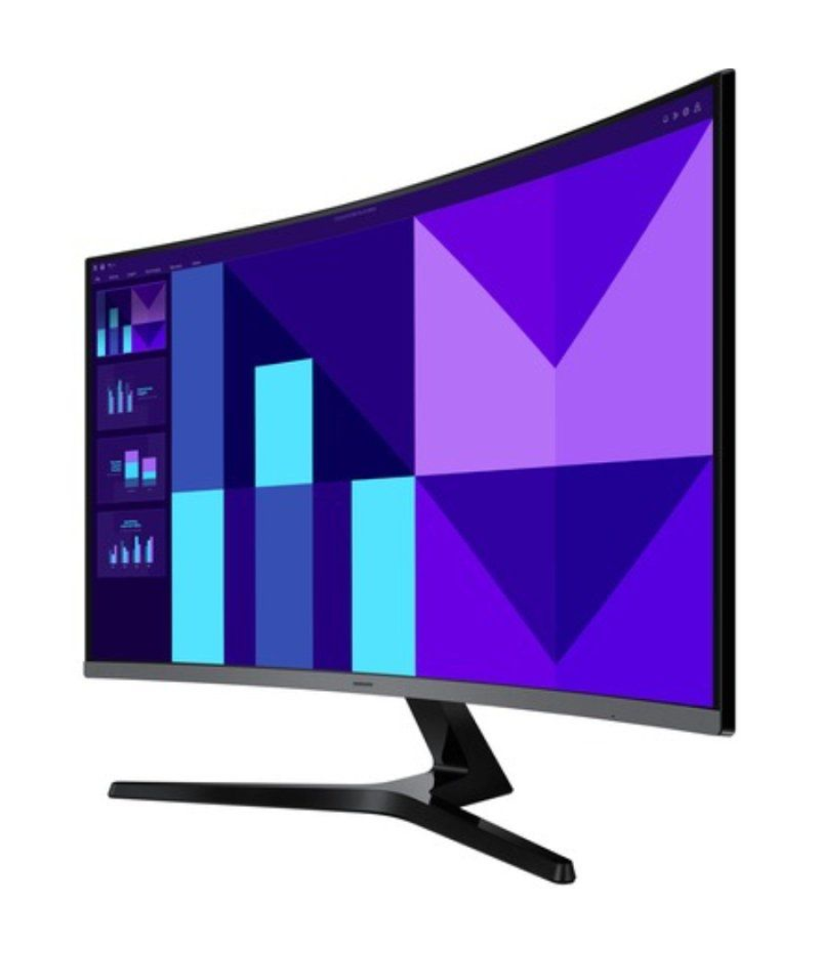 Monitor profesional curvo samsung essential s3 s39gd s32d396gau 32'/ full hd/ multimedia/ negro y plata