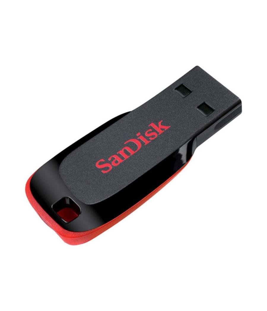 Memoria usb 2.0 sandisk 16gb cruzer blade rojo