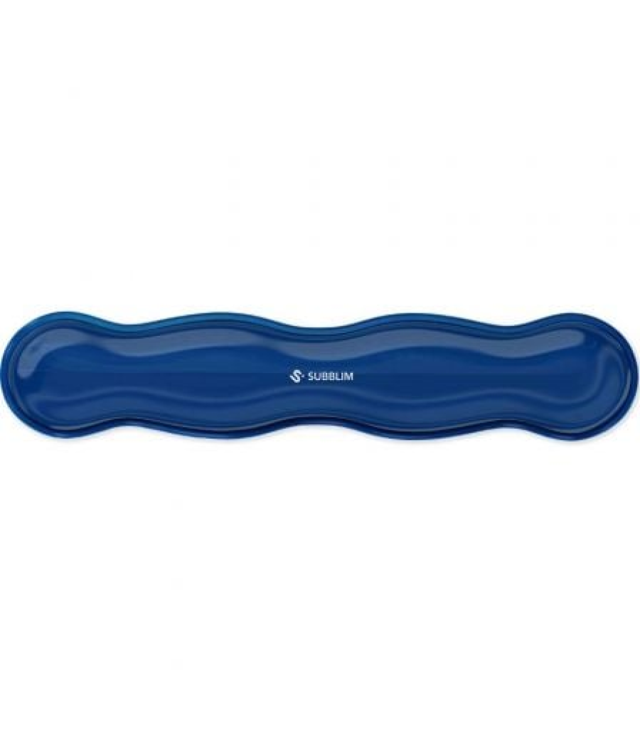 Alfombrilla teclado crystal flex wrist rest azul oscuro subblim