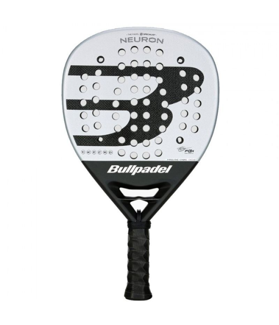 Pala de pádel bullpadel neuron 2025 (fede chingotto)/ blanca y negra