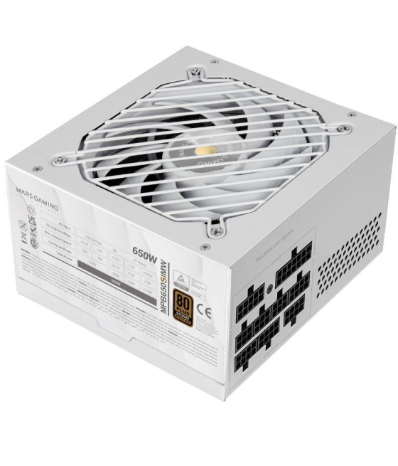 Fuente de alimentación mars gaming mpb650sim/ 650w/ ventilador 12cm/ 80 plus bronze