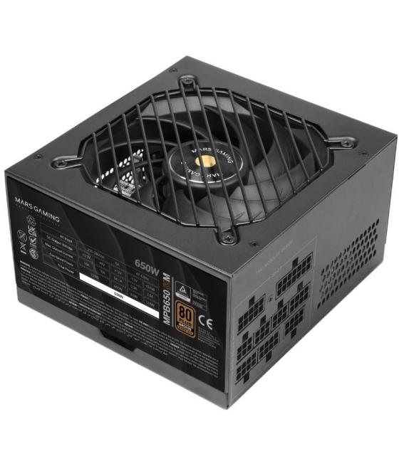 Fuente de alimentación mars gaming mpb650sim/ 650w/ ventilador 12cm/ 80 plus bronze