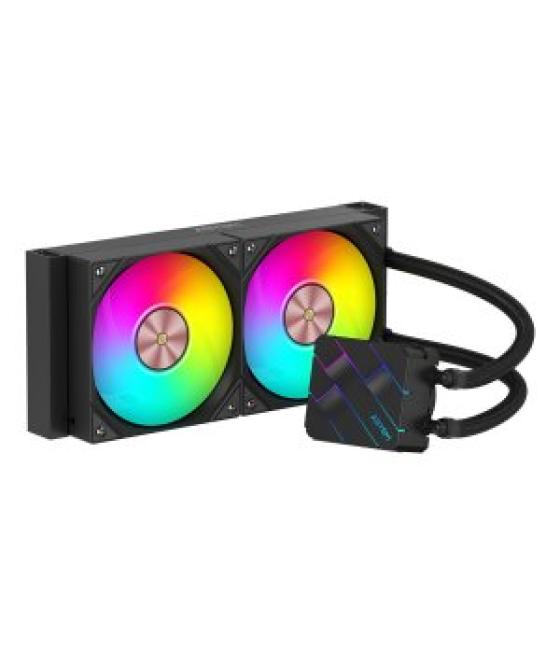 Sistema de refrigeracion liquida abysm oceanic tide 240 black argb dual fan intel amd