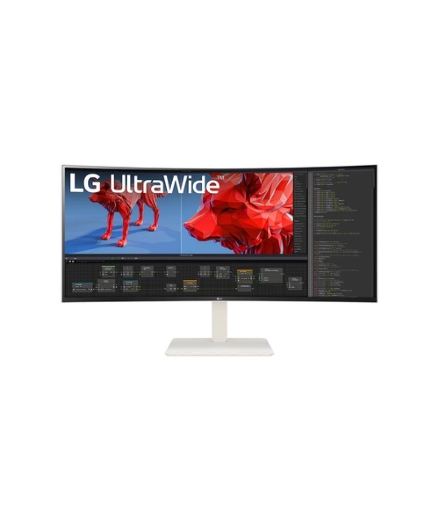 LG 38BR85QC-W pantalla para PC 96,5 cm (38") 3840 x 1600 Pixeles UltraWide Quad HD+ LCD Blanco