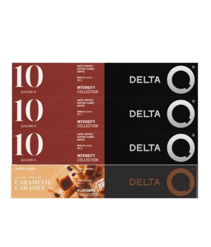 Cápsula delta combo qualidus + caramelo para cafeteras delta/ caja de 40