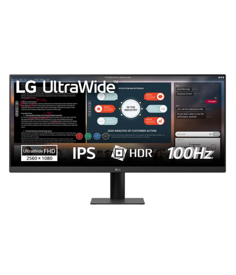 LG 29U511A-B pantalla para PC 73,7 cm (29") 2560 x 1080 Pixeles WFHD LCD Negro