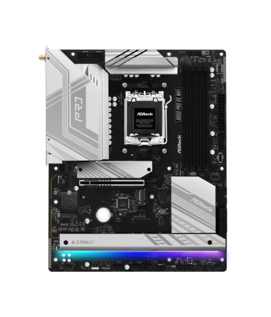 Asrock b850 pro rs wifi amd b850 zócalo am5 atx