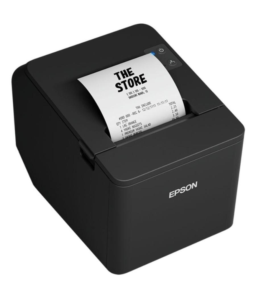 Impresora de tickets epson tm-t20iven/ térmica/ ancho papel 80mm/ usb-rs232-ethernet/ negra