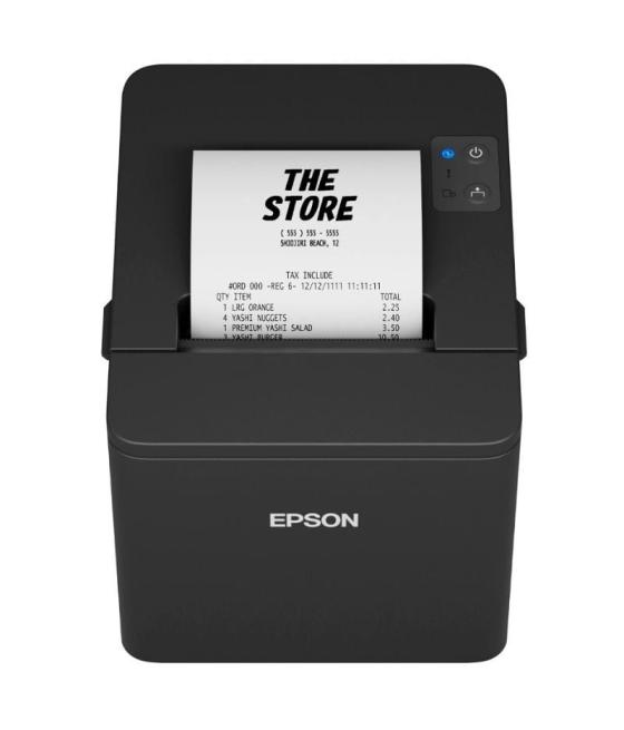 Impresora de tickets epson tm-t20iven/ térmica/ ancho papel 80mm/ usb-rs232-ethernet/ negra