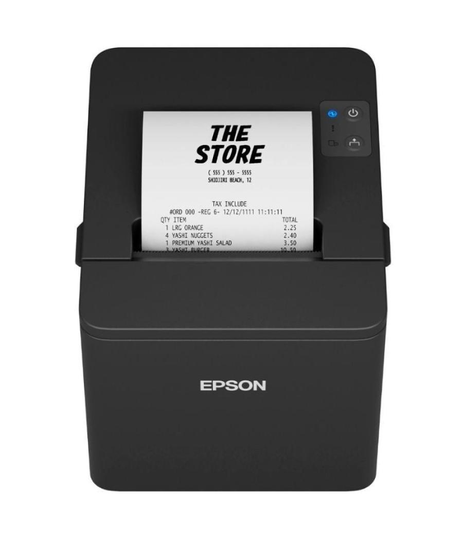 Impresora de tickets epson tm-t20iven/ térmica/ ancho papel 80mm/ usb-rs232-ethernet/ negra