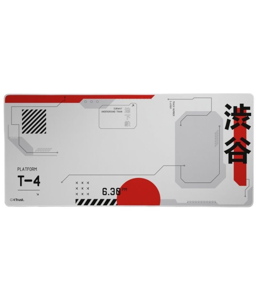 Alfombrilla trust gaming gxt 759 xxl/ 900 x 400 x 3mm/ blanca