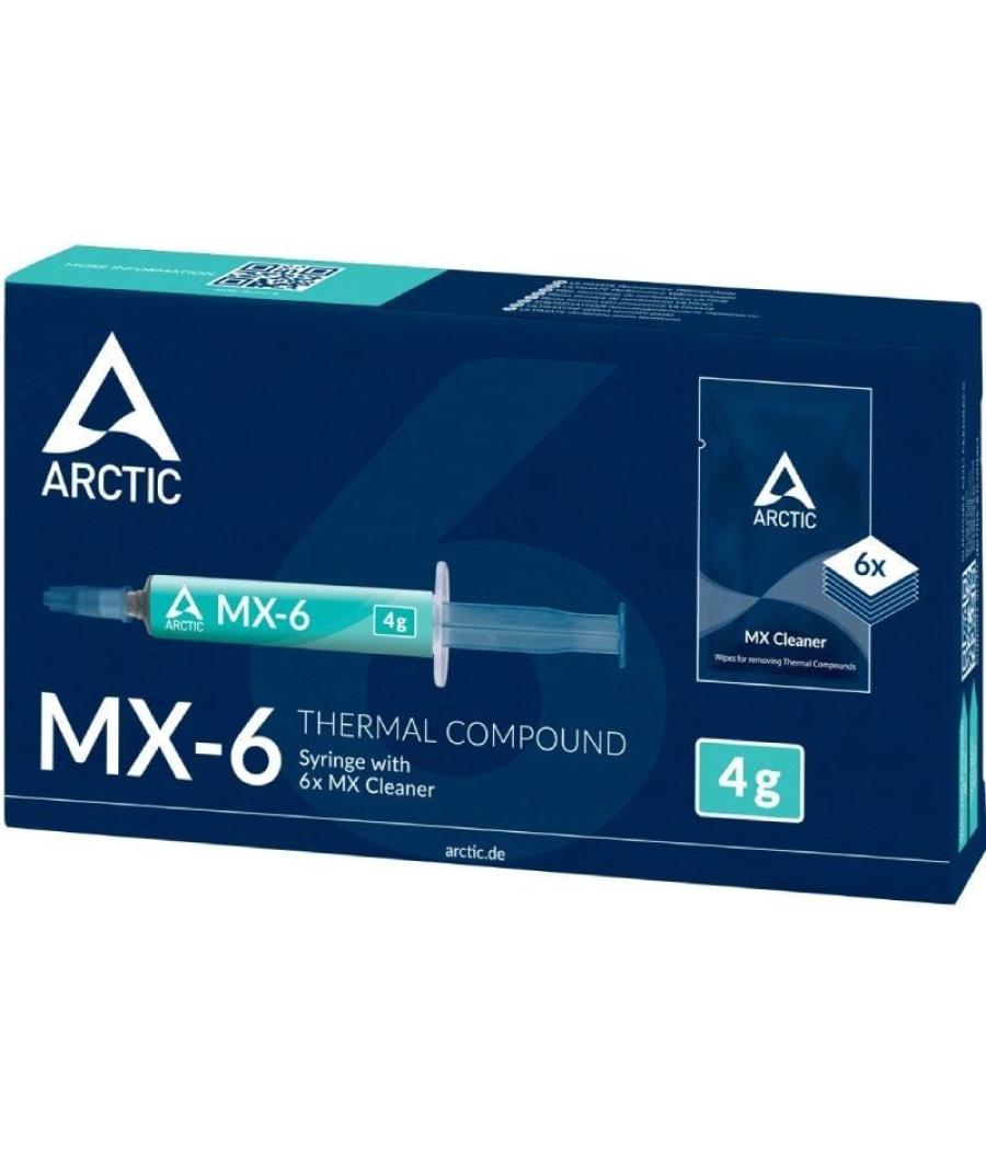Pasta térmica arctic mx-6/ 4g/ incluye 6 toallitas