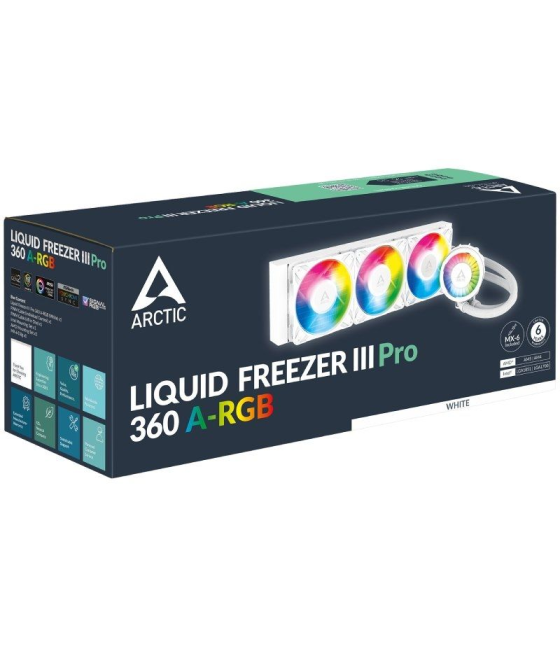 Sistema de refrigeración líquida arctic liquid freezer iii pro 360 a-rgb/ blanco