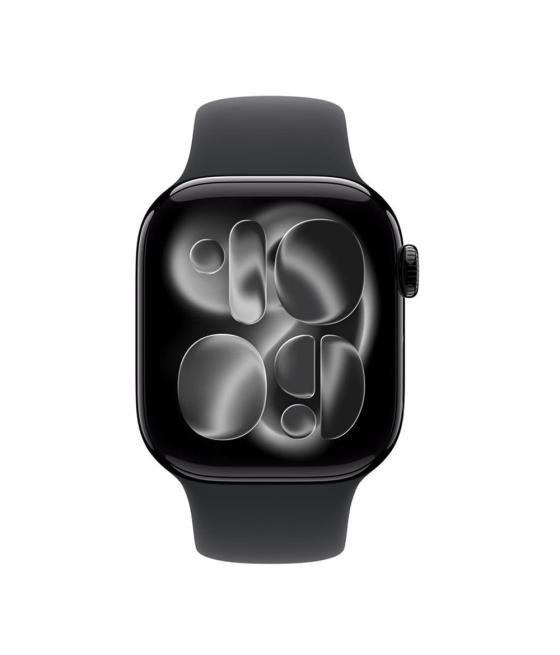 Smartwatch apple watch s11 gps + cellular 42mm jet black aluminium case black sport band - s - m