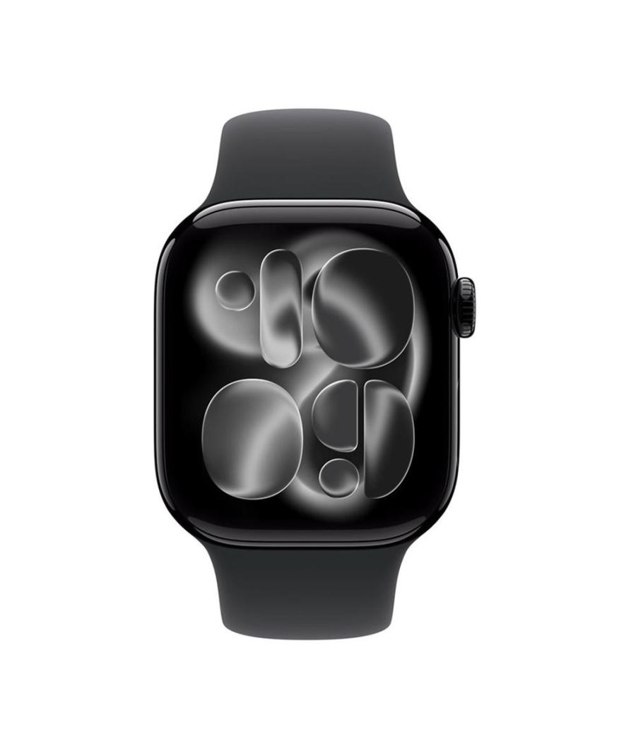 Smartwatch apple watch s11 gps + cellular 42mm jet black aluminium case black sport band - s - m