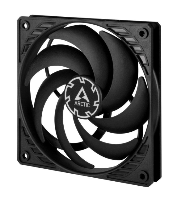 Ventilador arctic p12 slim pwm pst/ 12cm/ negro