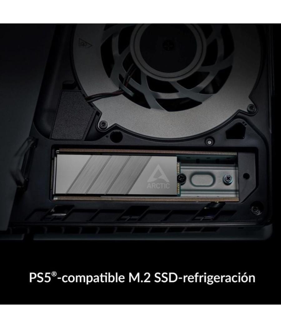 Disipador térmico para ssd m.2 2280 arctic m2 pro/ plata