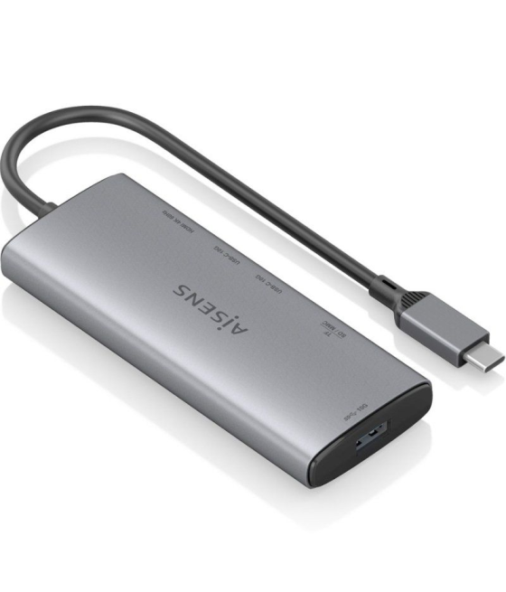 Docking usb tipo-c aisens asuc-6p029-gr/ 1xhdmi/ 1xusb/ 2xusb tipo-c/ 1xlector de tarjetas/ gris