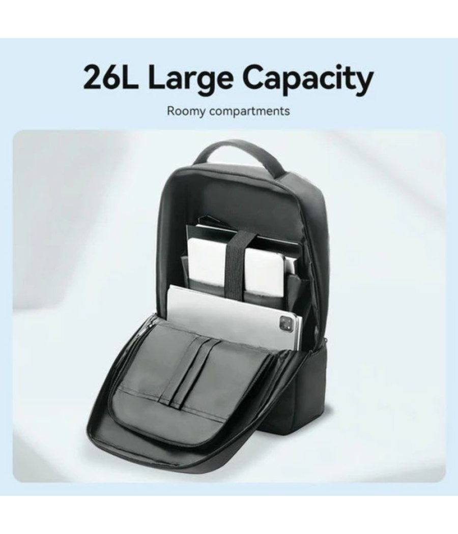 Mochila vention krsb0 para portátiles hasta 17.3'/ 26l/ impermeable/ negra
