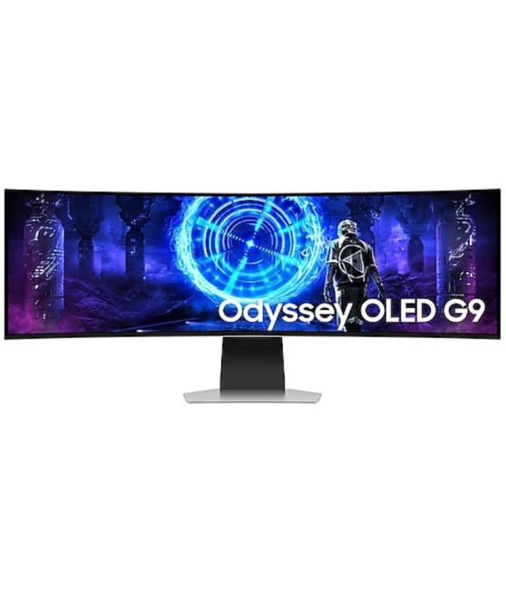 Monitor gaming ultrapanorámico curvo samsung odyssey oled g9 s49dg950su 49'/ dual qhd/ 1ms/ 240hz/ oled/ regulable en altura/ pl