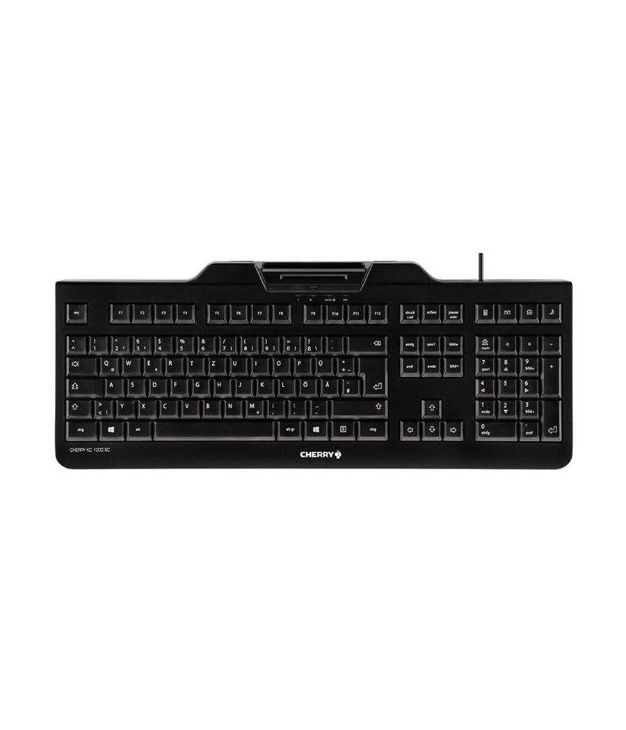 Cherry Teclado+lector chip integrado (DNIe) Negro - Imagen 5