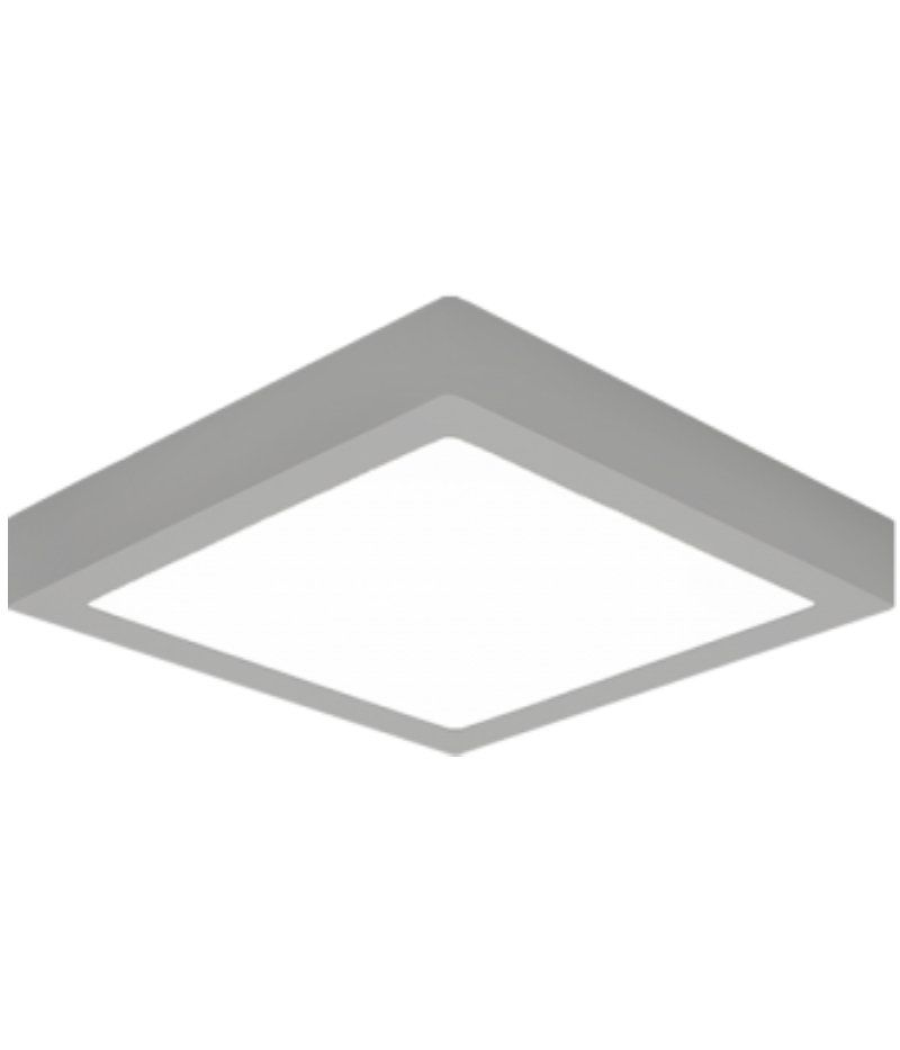 Downlight iglux sup-102413-fs/ cuadrado/ ø170x170x35mm/ potencia 13w/ 1020 lúmenes/ 3000ºk/ plata