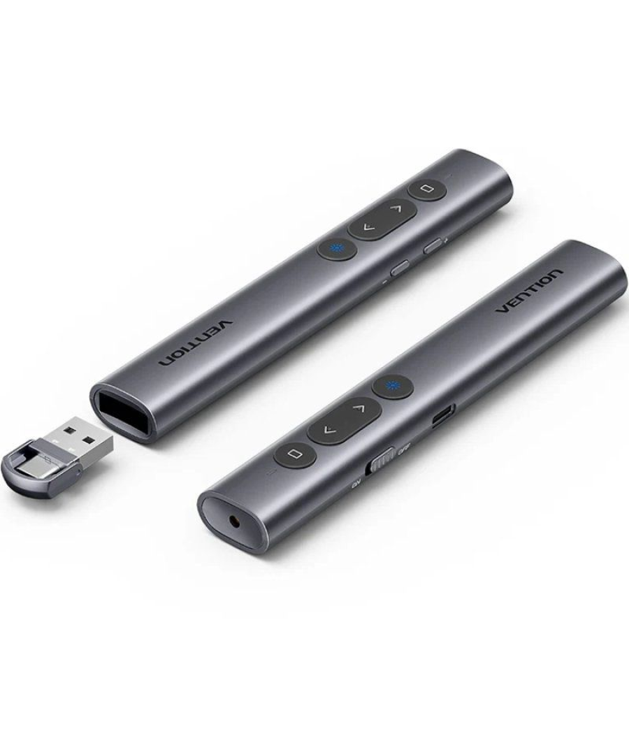 Presentador inalámbrico por bluetooth vention kqjh0/ 2.4ghz/ gris