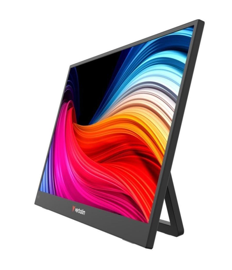 Monitor portátil verbatim non-touch light 15.6'/ full hd/ multimedia/ negro