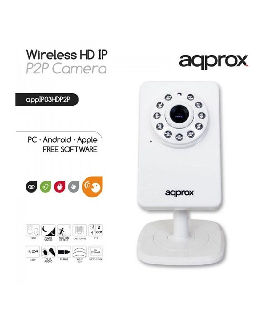 approx APPIP03HDP2P Camara WiFi 720p - Imagen 3