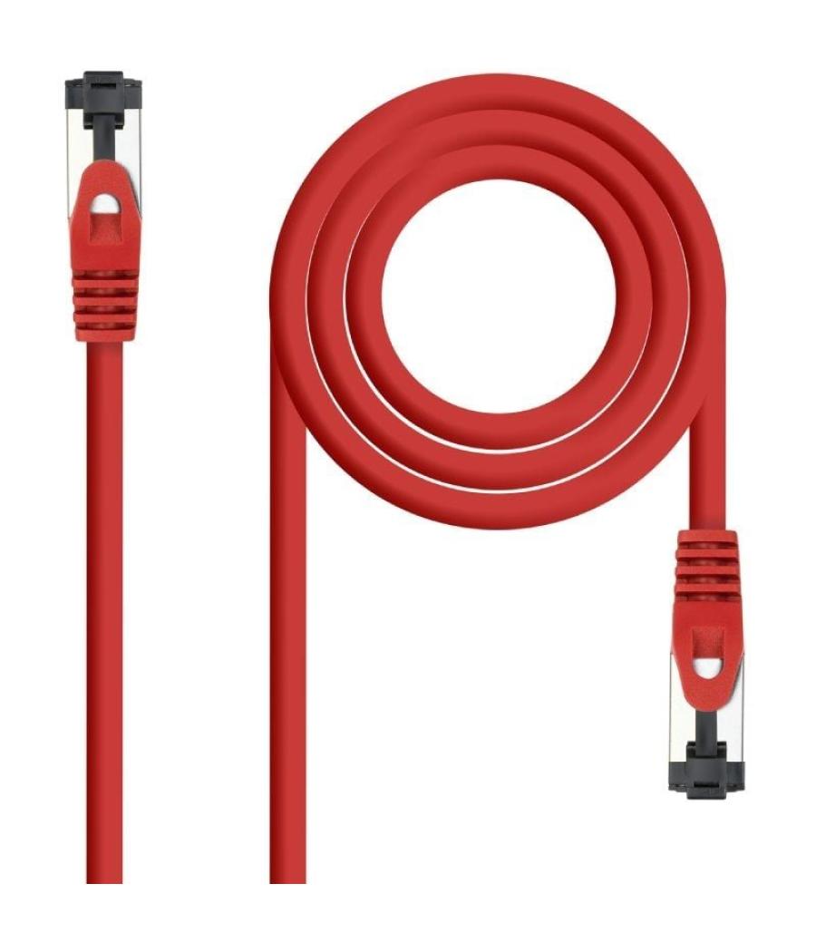 Cable de red rj45 sstp nanocable 10.20.2000-l30-r cat.8.1/ 30cm/ rojo