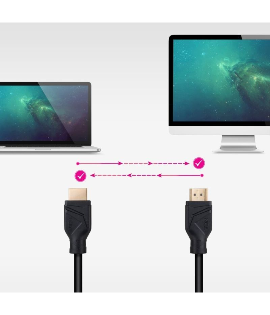 Cable hdmi 2.1 8k nanocable 10.15.8305/ hdmi macho - hdmi macho/ 5m/ negro