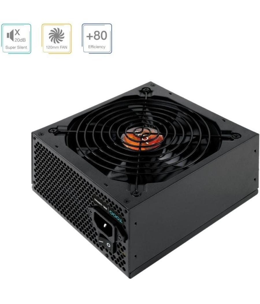 Fuente de alimentación tooq tqhelios-650sp/ 650w/ ventilador 12cm/ 80 plus bronze