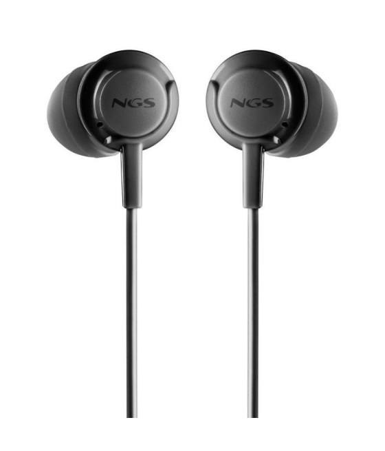 Auriculares intrauditivos ngs cross drift/ con micrófono/ jack 3.5/ negros