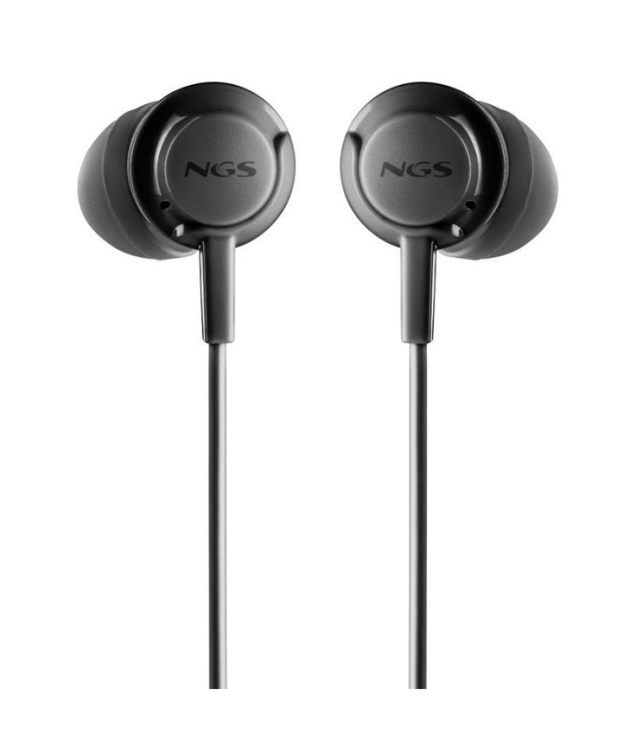 Auriculares intrauditivos ngs cross drift/ con micrófono/ jack 3.5/ negros