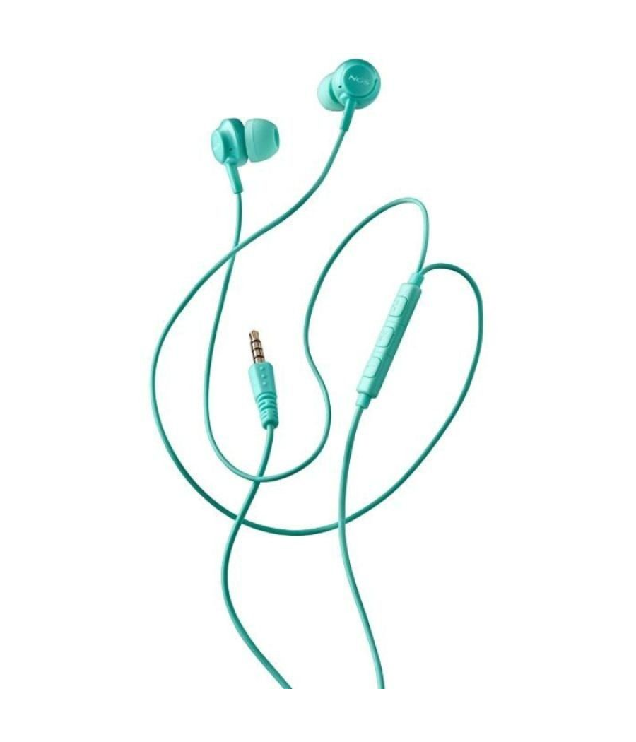 Auriculares intrauditivos ngs cross drift/ con micrófono/ jack 3.5/ verdes