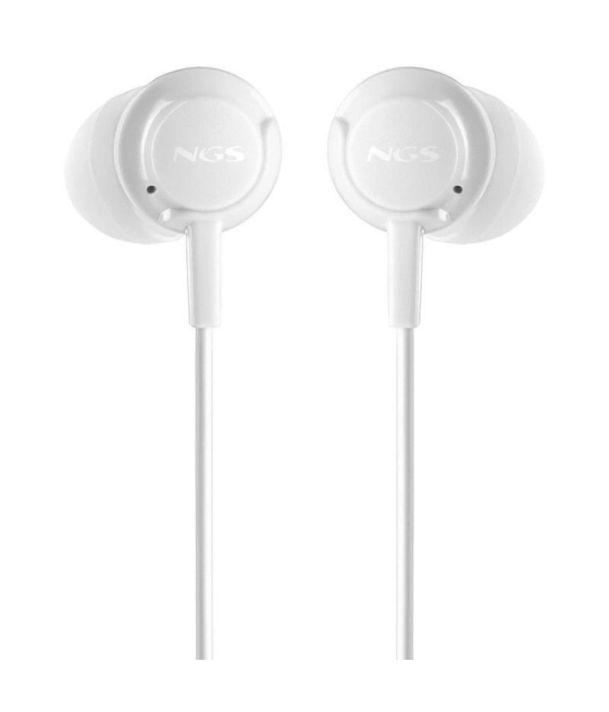 Auriculares intrauditivos ngs cross drift/ con micrófono/ jack 3.5/ blancos