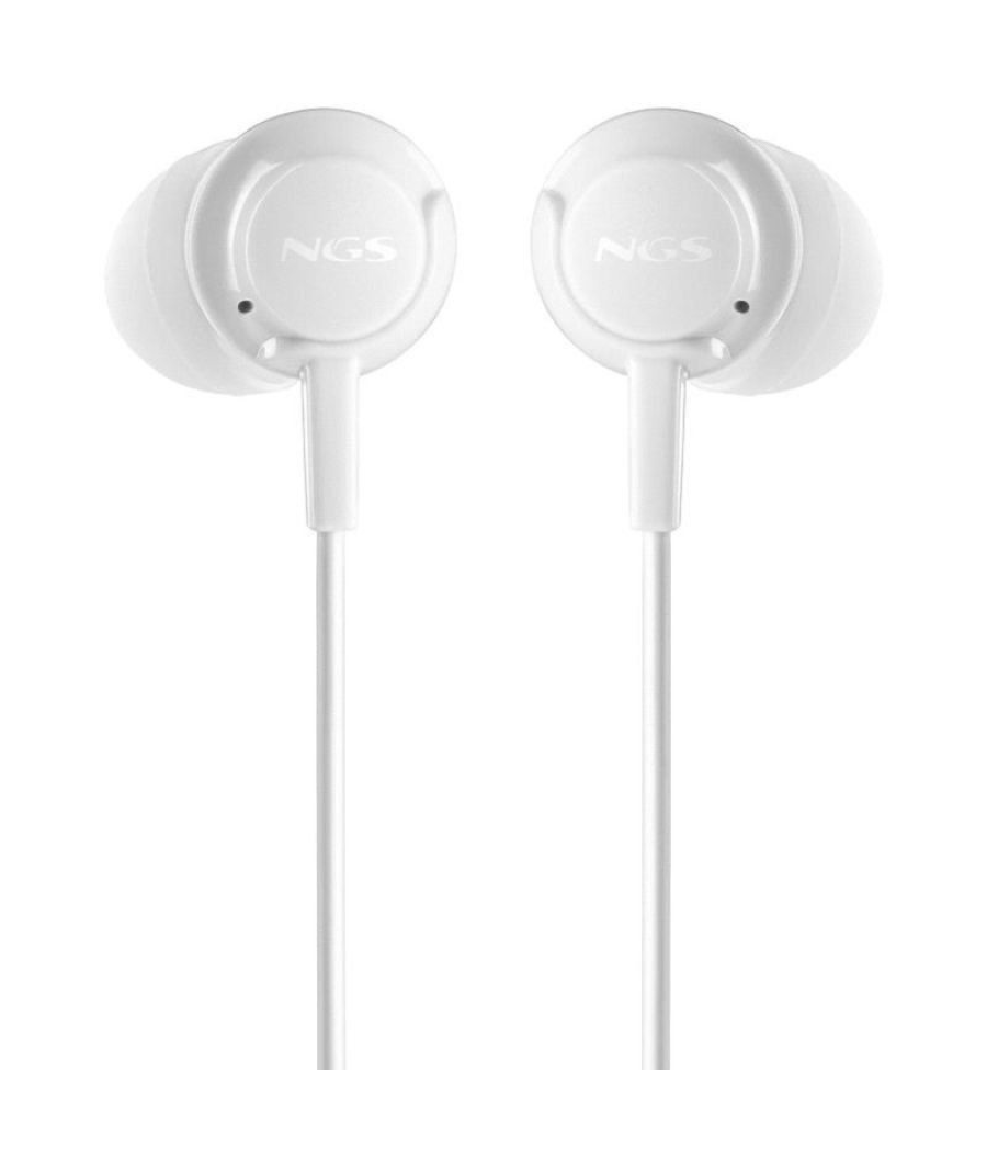 Auriculares intrauditivos ngs cross drift/ con micrófono/ jack 3.5/ blancos