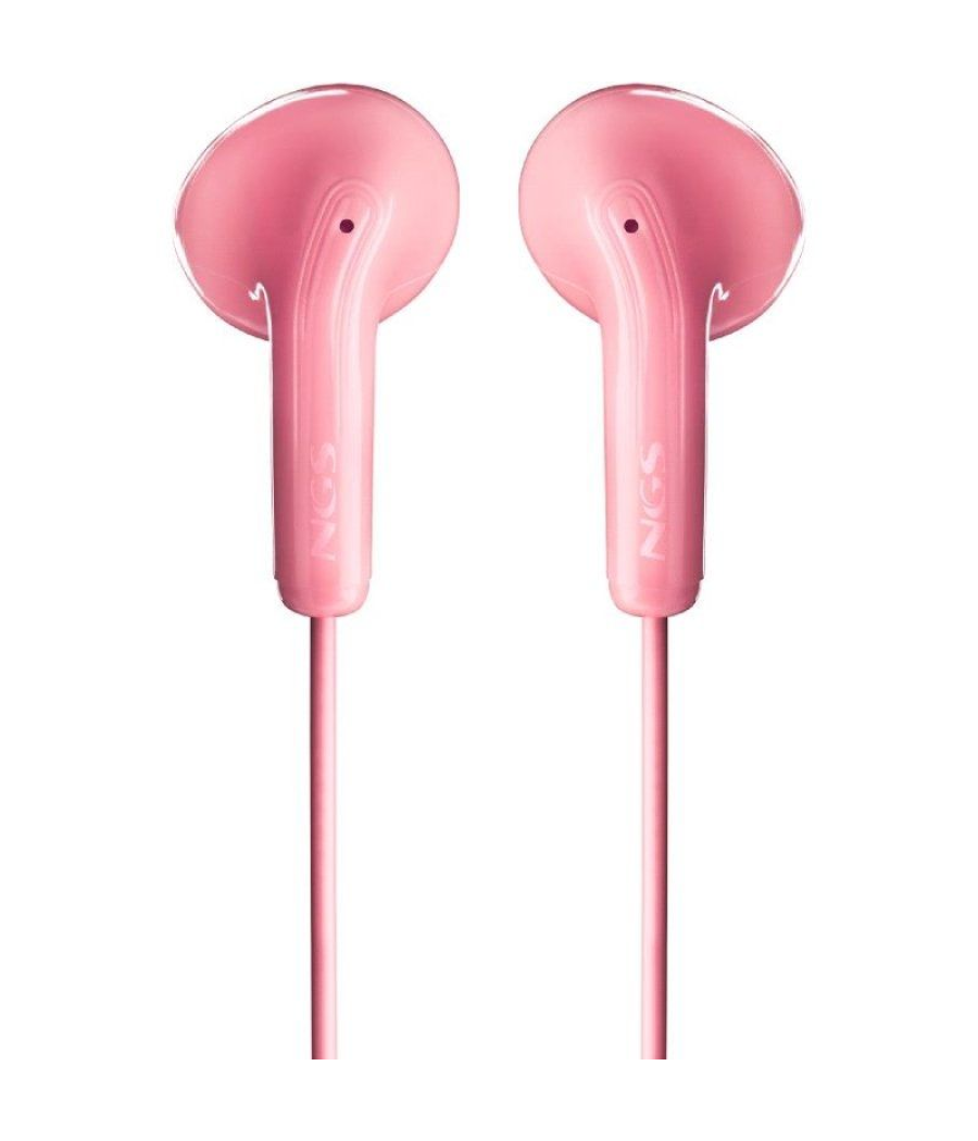 Auriculares intrauditivos ngs cross flip/ con micrófono/ jack 3.5/ rosas