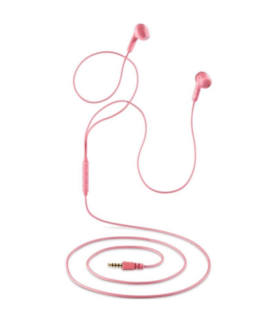Auriculares intrauditivos ngs cross flip/ con micrófono/ jack 3.5/ rosas