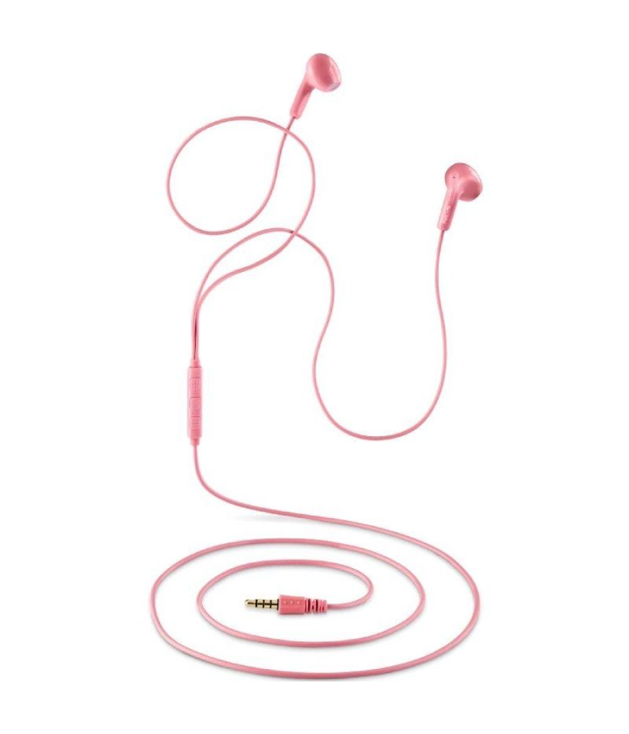 Auriculares intrauditivos ngs cross flip/ con micrófono/ jack 3.5/ rosas