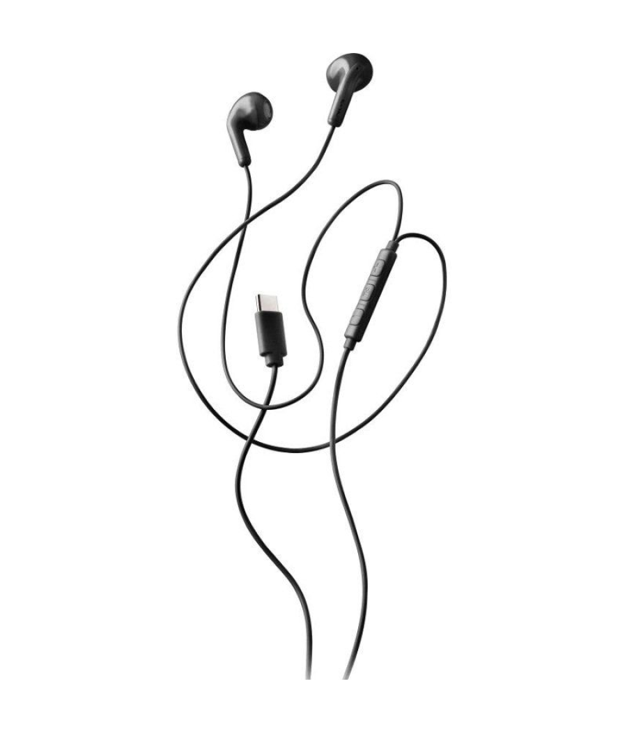 Auriculares intrauditivos ngs cross glide/ con micrófono/ usb tipo-c/ negros