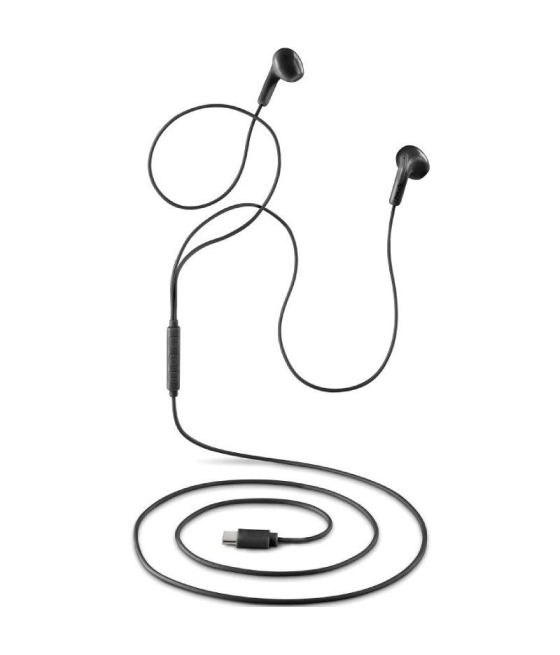 Auriculares intrauditivos ngs cross glide/ con micrófono/ usb tipo-c/ negros