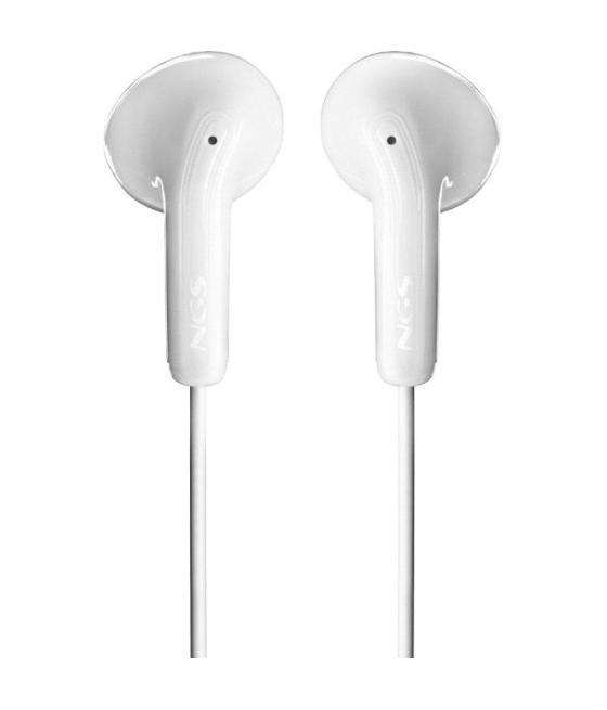 Auriculares intrauditivos ngs cross glide/ con micrófono/ usb tipo-c/ blancos