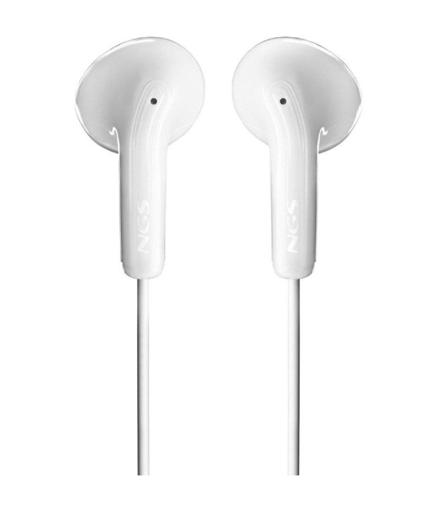 Auriculares intrauditivos ngs cross glide/ con micrófono/ usb tipo-c/ blancos