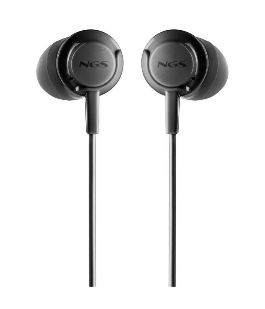 Auriculares intrauditivos ngs cross step/ con micrófono/ usb tipo-c/ negros