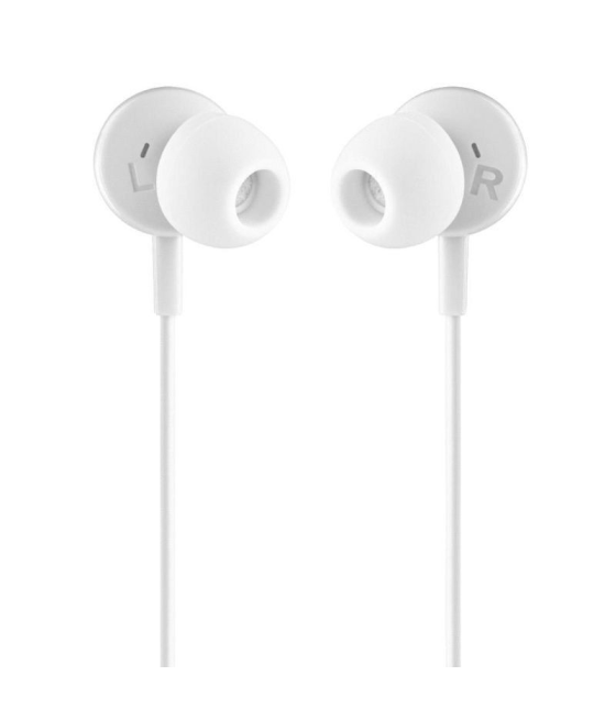 Auriculares intrauditivos ngs cross step/ con micrófono/ usb tipo-c/ blancos