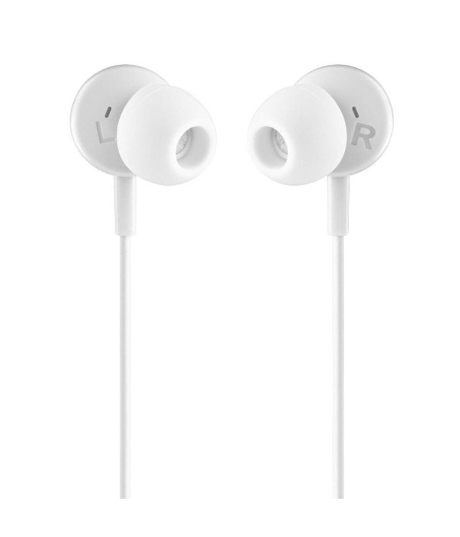 Auriculares intrauditivos ngs cross step/ con micrófono/ usb tipo-c/ blancos