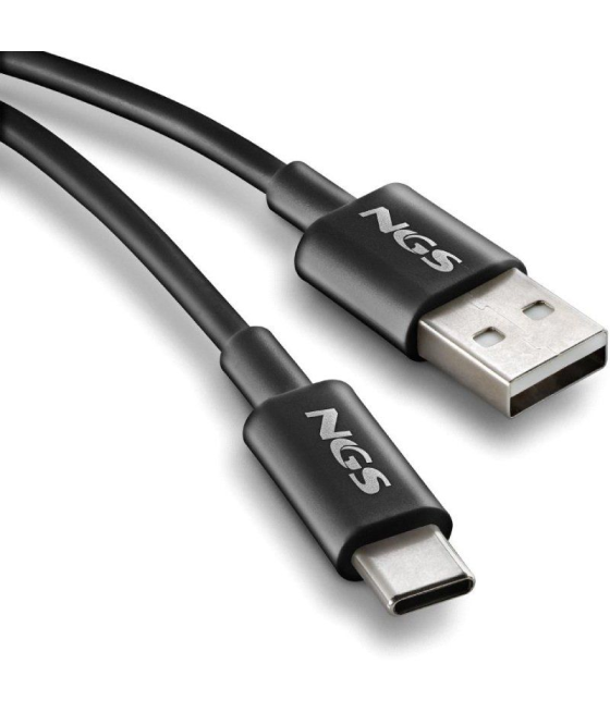Cable usb 2.0 ngs zyro-ac/ usb macho - usb tipo-c macho/ hasta 15w/ 480mbps/ 1m/ negro