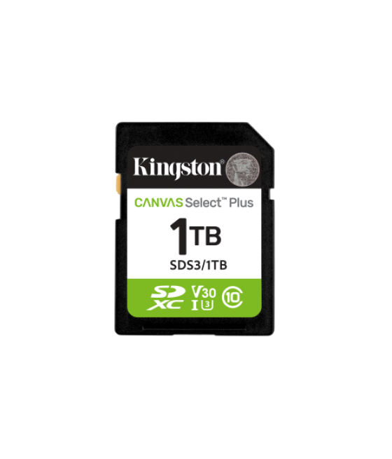 Kingston technology 1 tb sdxc canvas select plus gen3 150 mb/s c10 uhs-i u3 v30