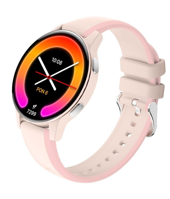 Forever smartwatch igo watch 4 jw-600 notificaciones/ frecuencia cardiaca/ rosa